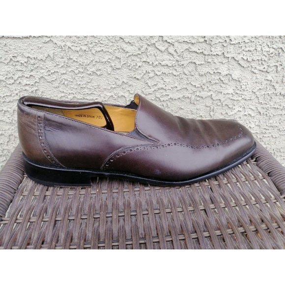 Paolo de Marco Loafers 13 M Brown Leather Slip On‎ Shoes Spain main image 9